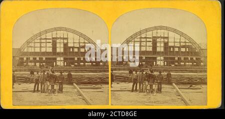 Boston coliseum, giubileo mondiale della pace, immagine, Stereographs, 1872 Foto Stock