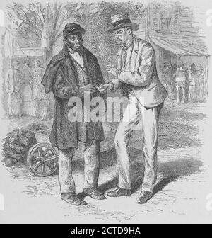 Southern types - il lupo e l'agnello in politica, immagine fissa, illustrazioni, 1874, Re, Edoardo, 1848-1896 Foto Stock