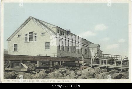 Summit House, Mt. Washington, New Hampshire, immagine fissa, Cartoline, 1898 - 1931 Foto Stock