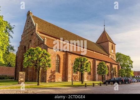 MLS. Catharinæ chiesa, è stata costruita in mattoni rossi circa 1450, Ribe, Danimarca, 31 maggio 2020 Foto Stock