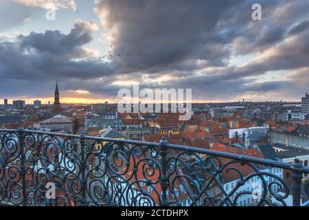 Vista panoramica di Copenhagen, Danimarca Foto Stock