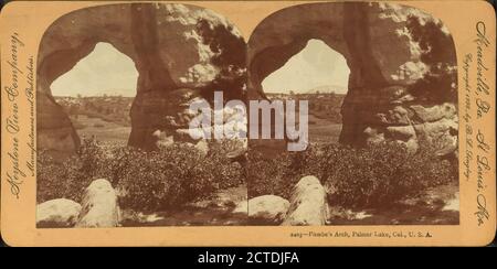 Phoebe's Arch, Palmer Lake, Colorado, U.S.A., Still Image, Stereographs, 1850 - 1930 Foto Stock