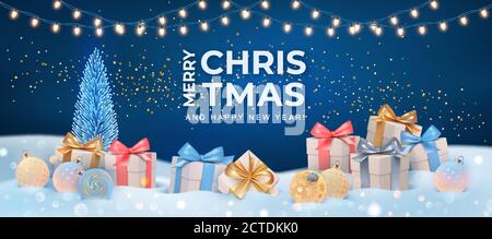 Vacanze Inverno paesaggio Illustrazione Vettoriale