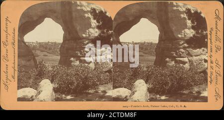 Phoebe's Arch, Palmer Lake, Colorado, U.S.A., Still Image, Stereographs, 1850 - 1930 Foto Stock