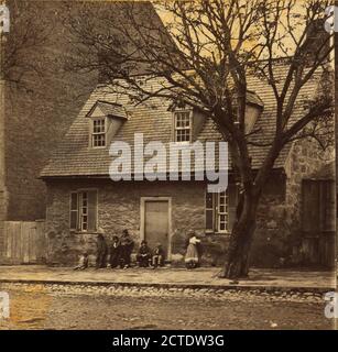 La vecchia casa di pietra in Main St., Richmond, Va..., E. & H.T. Anthony (azienda), 1861, Stati Uniti Foto Stock