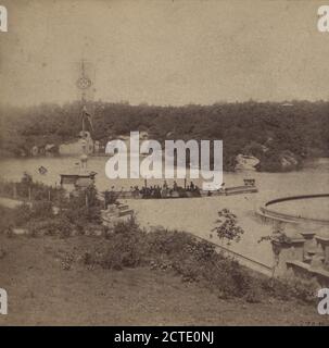 Vista istantanea del lago dalla terrazza., E. & H.T. Anthony (azienda), New York (Stato), New York (N.Y.), New York, Central Park (New York, N.Y.), Manhattan (New York, N. Y Foto Stock