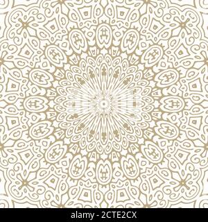 Oriental Gold Pattern - vettore senza giunture Illustrazione Vettoriale