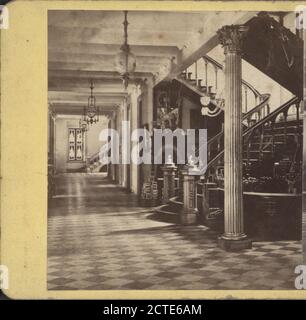 Edificio dei poteri. Interior Grand Staircase., Woodward, C. W. (Charles Warren), New York (state), Monroe County (N.Y.), Rochester (N. Y Foto Stock