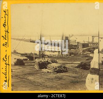 Sul fiume Potomac a Long Bridge., E. & H.T. Anthony (ditta), 1860, Washington (D.C. Foto Stock