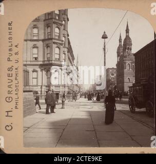 Fifth Avenue, New York, all'angolo della 42nd Street., 1880, New York (state), New York (N.Y.), New York, Fifth Avenue (New York, N.Y.), Manhattan (New York, N. Y Foto Stock