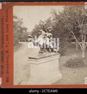 Hollywood,' Long Branch., Pach, G. W. (Gustavus W.) (1845-1904), Hoey, John, 1824 o 5-1892, Turismo, Bambini, scultura, Pedestals, New Jersey, Long Branch (N.J.), Long Branch Foto Stock