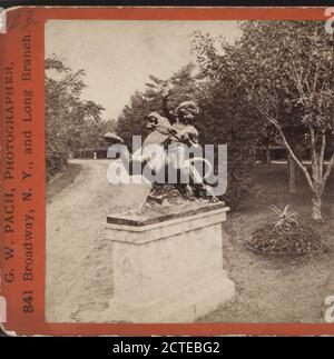 Hollywood,' Long Branch., Pach, G. W. (Gustavus W.) (1845-1904), Hoey, John, 1824 o 5-1892, Turismo, Bambini, scultura, Pedestals, New Jersey, Long Branch (N.J.), Long Branch Foto Stock