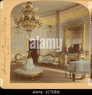 The Blue Room Executive Mansion, Washington, U.S.A., Strohmeyer & Wyman, White House (Washington, D.C.), 1900, Washington (D.C. Foto Stock