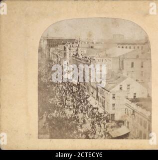 The Atlantic Telegraph Jubilee, New York., 1858-09, New York (state), New York (N.Y.), Manhattan (New York, N.Y Foto Stock