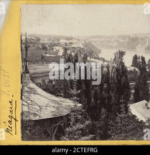 The Clifton House, from the Museum Grounds, Canada Side., E. & H.T. Anthony (azienda), New York (Stato), Niagara Falls (N.Y. e Ont.), Niagara Falls Foto Stock