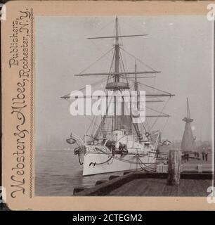 Cannone boat 'Boston', Brooklyn Navy Yard., New York (state), New York (N. Y.), New York, Brooklyn (New York, N. Y.), Brooklyn Heights (New York, N. Y Foto Stock