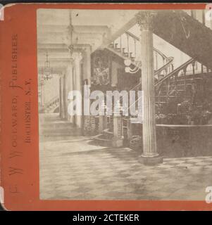 Edificio dei poteri. Interior Grand Staircase., Woodward, C. W. (Charles Warren), New York (state), Monroe County (N.Y.), Rochester (N. Y Foto Stock