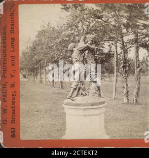 Hollywood,' Long Branch., Pach, G. W. (Gustavus W.) (1845-1904), Hoey, John, 1824 o 5-1892, Turismo, Bambini, scultura, Pedestals, New Jersey, Long Branch (N.J.), Long Branch Foto Stock