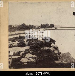 Il serbatoio dal Campanile che guarda a nord-ovest., E. & H.T. Anthony (azienda), Roche, T.C., 1863, 1865, New York (Stato), New York (N. Y.), New York, Central Park (New York, N. Y.), Manhattan (New York, N. Y