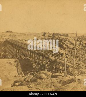 Dale Creek bridge., Jackson, William Henry (1843-1942), Union Pacific Railroad Company, Utah Foto Stock