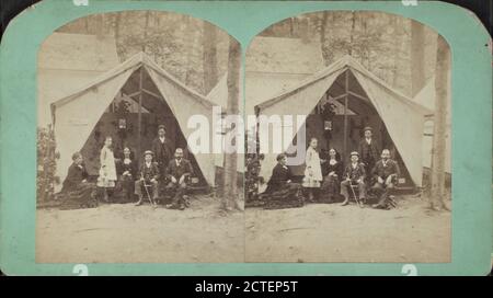 Hepworths Tent, Trenton Camp Ground., Doonan & Co., New York (Stato), Trenton Falls (N. Y Foto Stock