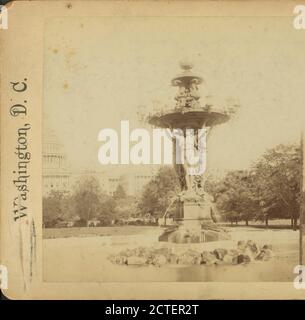 Fountain in Botanical Garden., Bartholdi, Frédéric Auguste (1834-1904), United States Capitol (Washington, D.C.), 1865, Washington (D.C.), Stati Uniti, Bartholdi Park (Washington, D.C. Foto Stock