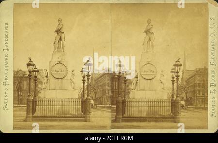 Perry Monument., Sweeny's Photographic Paesaggi, Ohio, Cleveland (Ohio Foto Stock