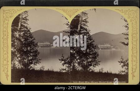 Fort Wm. Henry Hotel da Crosbyside., New York (Stato), George, Lake (N.Y. : Lago Foto Stock