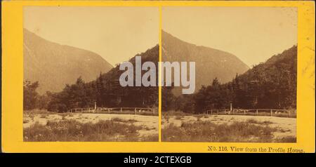 Vista dalla Profile House., Kilburn Brothers, Canyons, New Hampshire Foto Stock