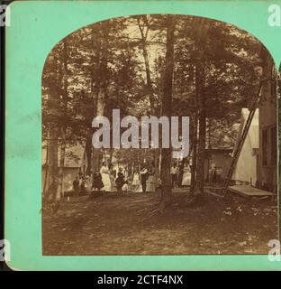 Broadhead Avenue, parte inferiore, Copeland, O. H.(Oliver H.) (1836-1876), Camp Meetings, New Hampshire, Epping (N.H Foto Stock