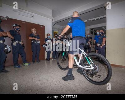 REPARTO TEVERE VIGILI URBANI, CORSO E DIPLOMI Foto Stock