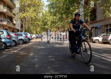 REPARTO TEVERE VIGILI URBANI, CORSO E DIPLOMI Foto Stock