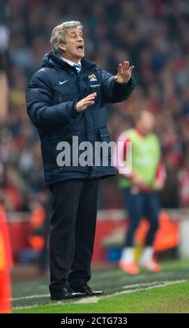 MANUEL PELLEGRINI ARSENAL / MANCHESTER CITY PREMIER LEAGUE - EMIRATES STADIUM. IMMAGINE : © MARK PAIN / ALAMY Foto Stock