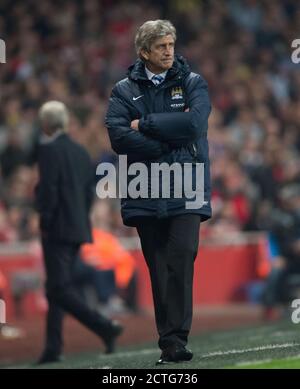 MANUEL PELLEGRINI ARSENAL / MANCHESTER CITY PREMIER LEAGUE - EMIRATES STADIUM. IMMAGINE : © MARK PAIN / ALAMY Foto Stock
