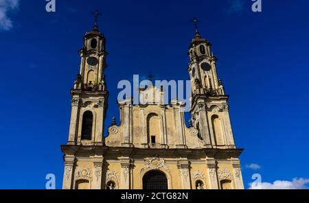 27 aprile 2018 Vilnius, Lituania, chiesa cattolica dell'Ascensione a Vilnius. Foto Stock