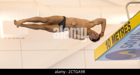 TOM DALEY - 10 METRI PIATTAFORMA EVENTO AL GAS BRITISH NATIONAL DIVING CUP SOUTHEND-ON-SEA COPYRIGHT IMMAGINE : © MARK PAIN / ALAMY Foto Stock