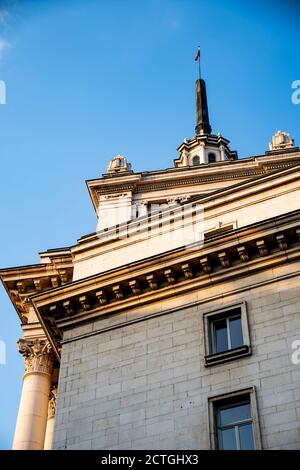 L'edificio dell'Assemblea Nazionale di Sofia, Bulgaria. Foto di alta qualità Foto Stock