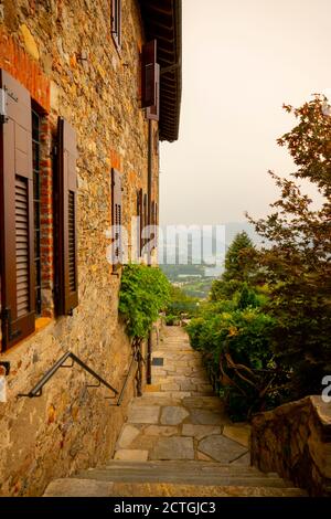 Monastero Santa Maria dei Frati Cappuccini 1535 a Bigorio, Ticino, Svizzera. Foto Stock