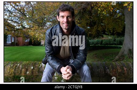 EX FORMULA 1 PILOTA RED BULL MARCHIO WEBBER ALLA SUA HERTFORDSHIRE HOME. PHOTO CREDIT : © MARK PAIN / ALAMY STOCK IMAGE Foto Stock