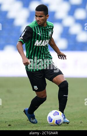 Reggio Emilia, Italia. 20 Settembre 2020. Rogerio di Sasssuolo Calcio durante la Serie UNA partita tra Sassuolo e Cagliari allo stadio Mapei, Reggio Emilia, Italia, il 20 settembre 2020. Foto di Giuseppe Maffia. Credit: UK Sports Pics Ltd/Alamy Live News Foto Stock