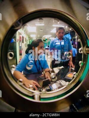 Metropolitana stazione MRT ha Yaek Lat Phrao Bangkok Foto Stock