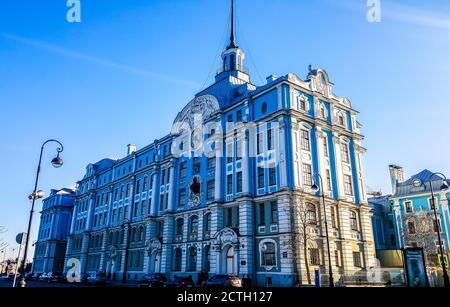 La scuola navale di Nakhimov a San Pietroburgo. Russia Foto Stock