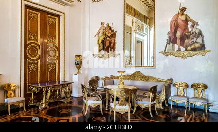 All'interno del Palazzo Mikhailovsky (il Museo di Stato Russo) a San Pietroburgo, Russia Foto Stock