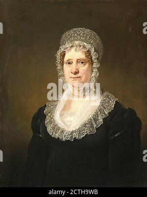 Pieneman Jan Willem - Sara De Haan (1761-1832) Weduwe Van De Assuradeur Cornelis Hartsen - Scuola Olandese - 19 ° secolo Foto Stock