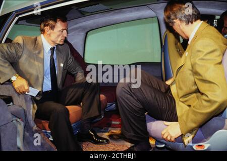Jean-Claude Killy appare al Rhone-Alps Region Council, Charbonnières, Francia Foto Stock