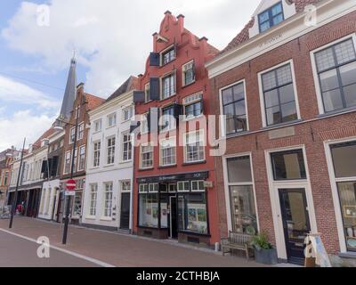 Strade strette nella città di Zutphen, Paesi Bassi Foto Stock