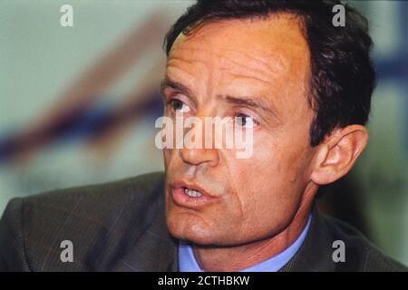 Ritratto di Jean-Claude Killy, Charbonnières-les-Bains, Francia Foto Stock