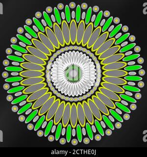 Immagini astratte dal design floreale colorato per uso multiuso Foto Stock