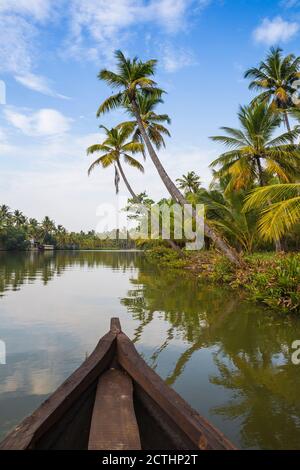 India, Kerala, Kollam, Munroe Island backwaters Foto Stock