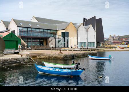 Vista esterna del Shetland Museum di Lerwick, Shetland, Scozia, Regno Unito Foto Stock